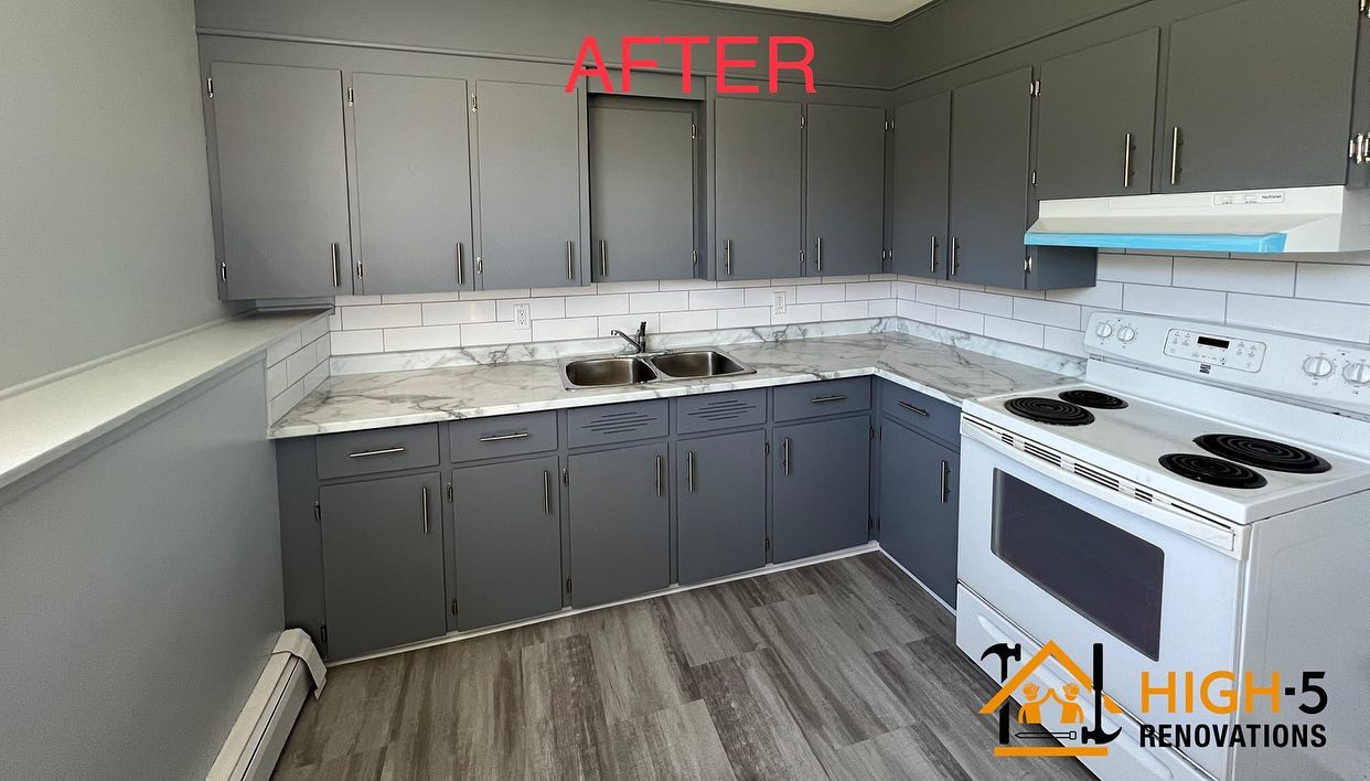 Cabinet Refinishing by High-5 Renovations