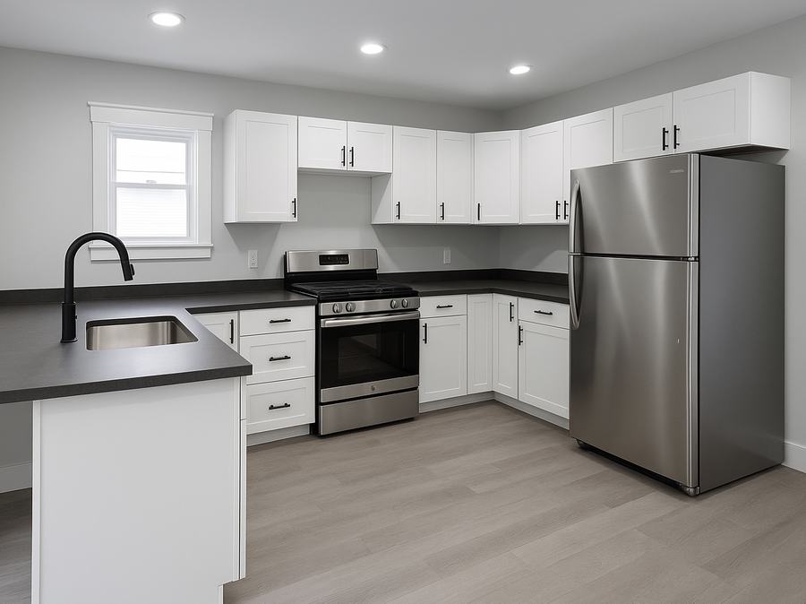 Finished kitchen cabinets by High-5 Renovations